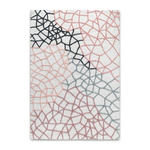 Barevný ručně tkaný koberec HF Living Net, 120 x 170 cm