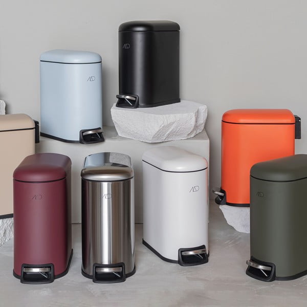 Тъмнозелено метално кошче за боклук с педал 5 l Mini Walther – Mette Ditmer Denmark-image-3