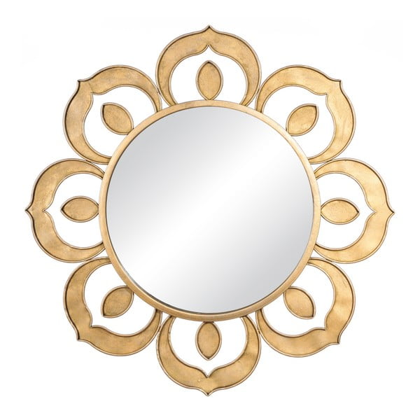 Zlaté zrcadlo Ixia Flor Sol Oro, 89,5 x 89,5 cm