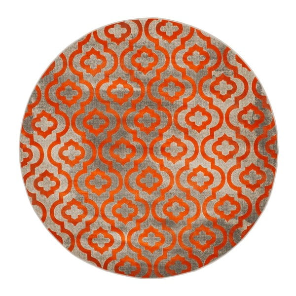 Oranžový koberec Webtappeti Evergreen, 155 cm
