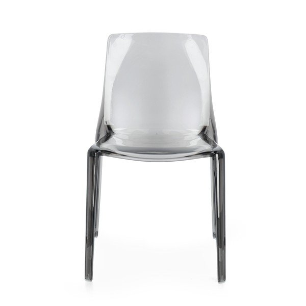 Сив пластмасов градински стол Adele – Bizzotto-image-1