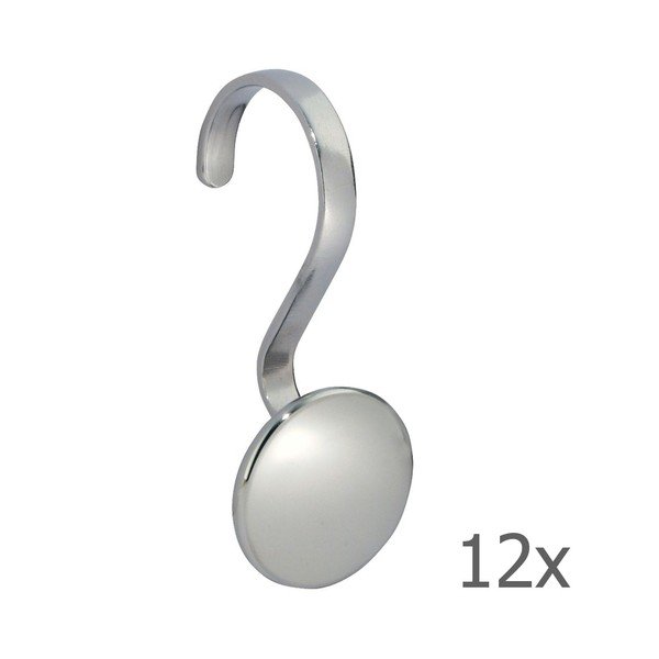 Комплект от 12 куки за душ от неръждаема стомана Forma - iDesign-image-1