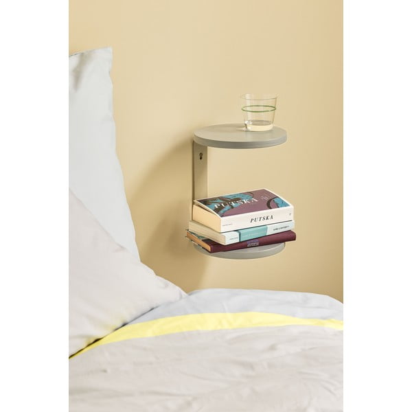 Сиво висящо нощно шкафче Oto – Hübsch-image-1