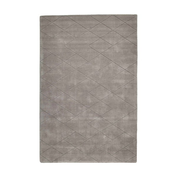 Сив вълнен килим , 150 x 230 cm Kasbah - Think Rugs