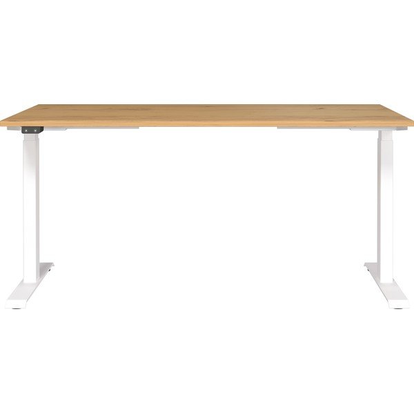 Работна маса с електрическо регулиране на височината с дъбов плот 80x160 cm Jet – Germania-image-2