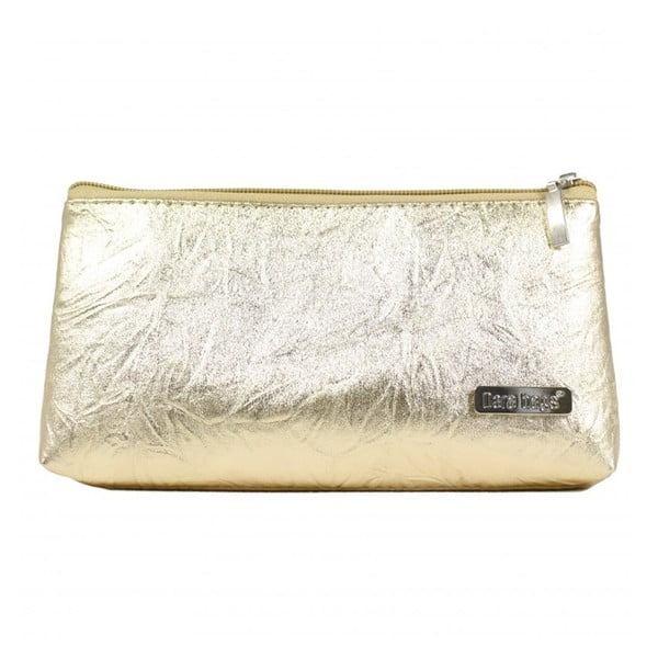 Козметична чанта в златисто Baggie Middle No.732 - Dara bags
