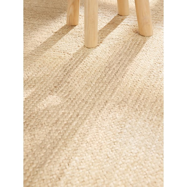 Двустранен ръчно изработен ютен килим в светло естествен цвят 160x230 cm Sharmila Natural White – Hanse Home-image-4