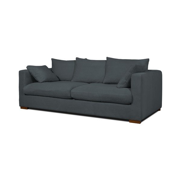 Сив велурен диван 220 cm Comfy - Scandic-image-2