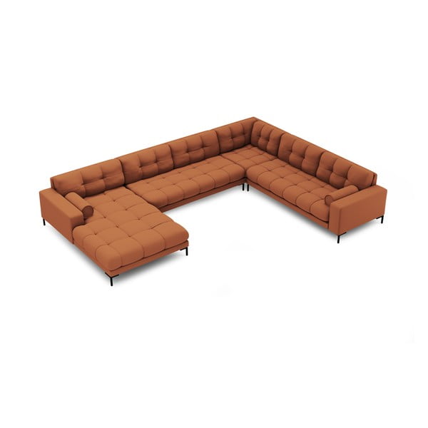 Ъглов диван в тухлен цвят (десен ъгъл) Bali – Cosmopolitan Design-image-4