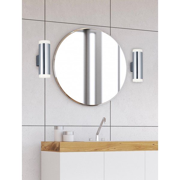 LED лампа за стена в лъскаво-сребрист цвят Ray - Trio-image-1