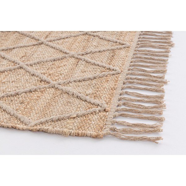 Ръчно изработен ютен килим в естествен цвят 60x90 cm Shaila – Yes Everyday-image-2