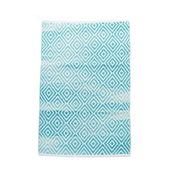 Bavlněný koberec InArt Marine, 150x210 cm, krémový/mint