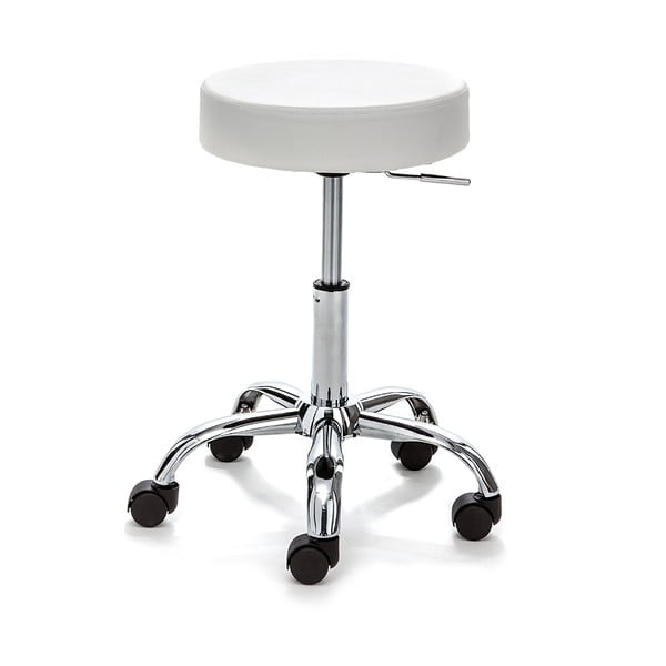 Бял офис стол от имитация на кожа Tizio – Tomasucci