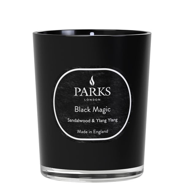 Сандалово дърво и иланг-иланг Свещ Black Magic, време на горене 45 ч. Sandalwood & Ylang Ylang - Parks Candles London