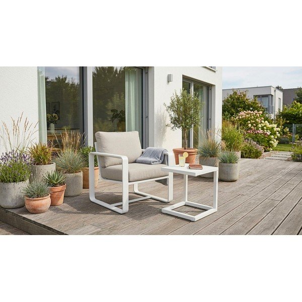 Алуминиева градинска масичка 40x40 cm Hilde   – Bizzotto-image-1