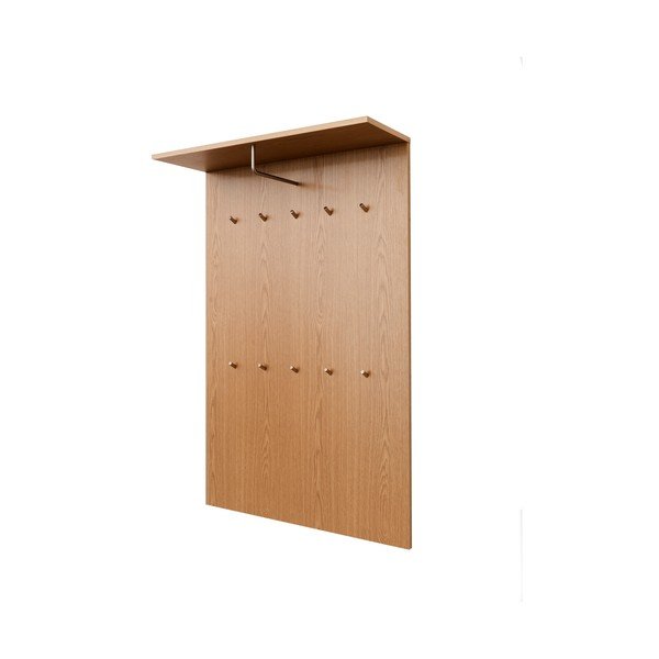 Панел за закачалки в дъбов декор в естествен цвят Dot - Tenzo-image-2