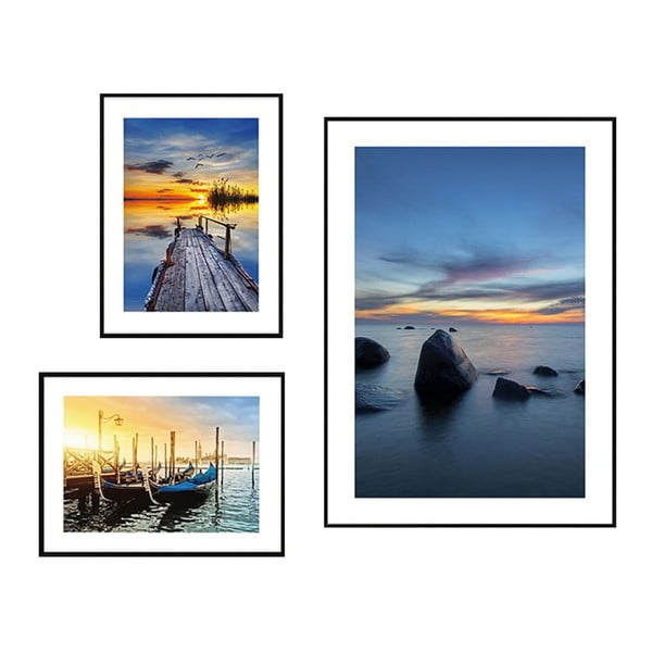Картини в комплект 3 бр. Seaside Sunset – knor