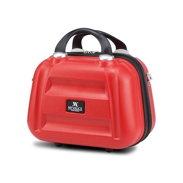 Червен дамски куфар за пътуване My Valice SMART BAG LASSO Куфарче за грим и ръце - Myvalice
