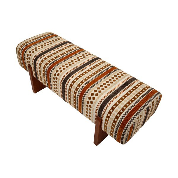 Кафява/бежова пейка Ethnic  – Mauro Ferretti-image-4