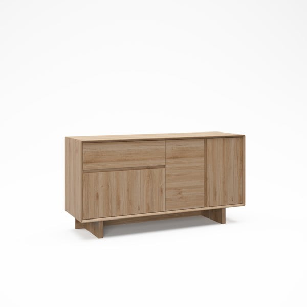 Скрин от дъбов декор  в естествен цвят 146x76x45 cm Carpi – Marckeric-image-4