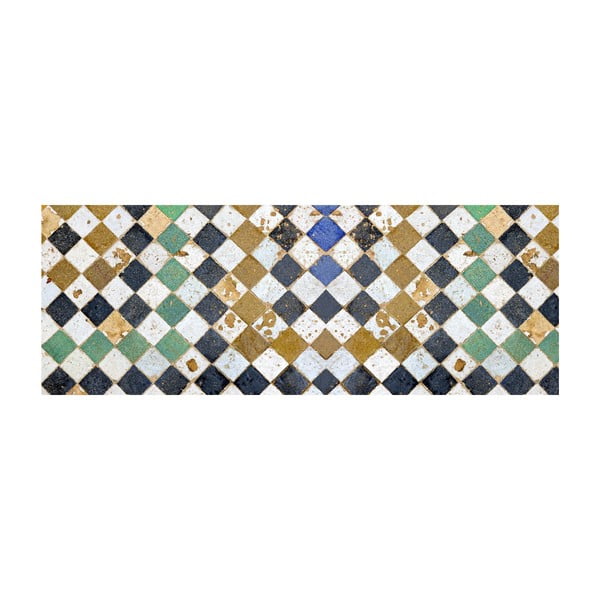 Vinylový koberec Square Tiles, 50x140 cm