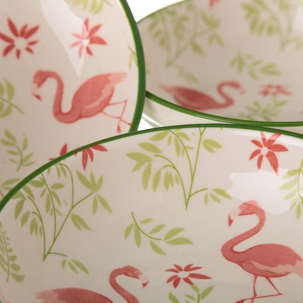Порцеланова купа Unimasa Flamingo, ø 12,6 cm Mini Flamingo - Casa Selección-image-1