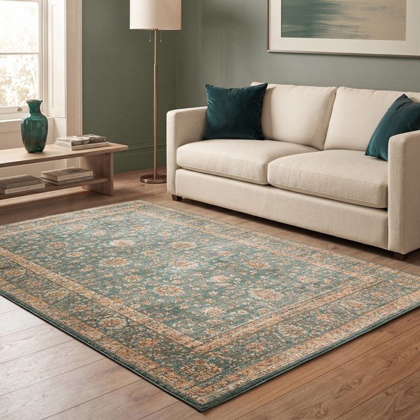 Килим в петролен цвят 240x340 cm Raja – Asiatic Carpets-image-3