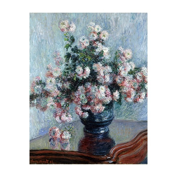 Obraz Claude Monet - Chrysanthemums, 90x70 cm