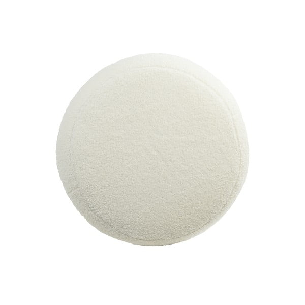 Бяла табуретка от плат букле Kimi – Light & Living-image-2