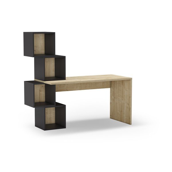 Работна маса от декор от дъб  60x154 cm Cubik – Marckeric-image-2