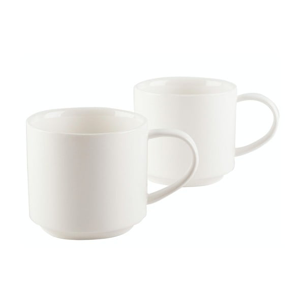 Комплект от 2 чаши от бял порцелан - Mikasa