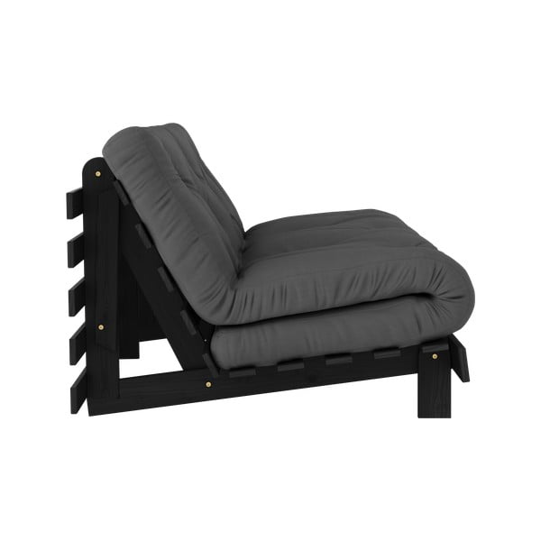 Тъмносив разтегателен диван 160 cm Roots Black Night – Karup Design-image-4