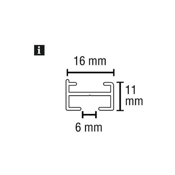 Метална релса за пердета 160 cm Lucy - Gardinia-image-4