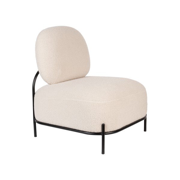 Кремаво кресло от букле Polly – White Label