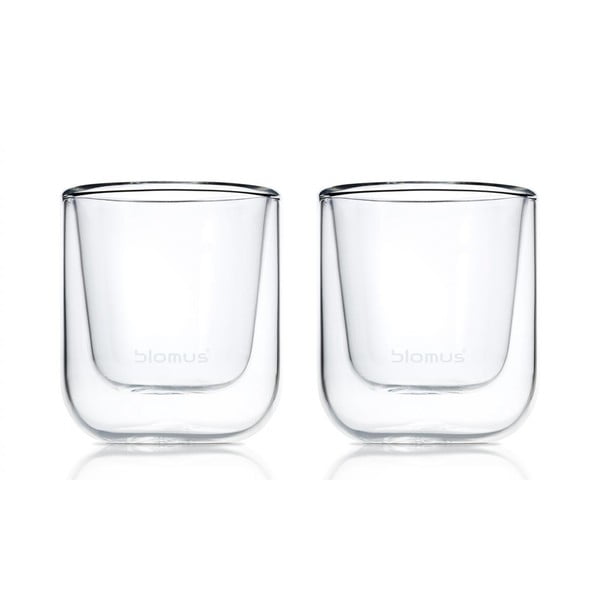 Двустенни стъклени чаши в комплект 2 бр. 80 ml Nero – Blomus
