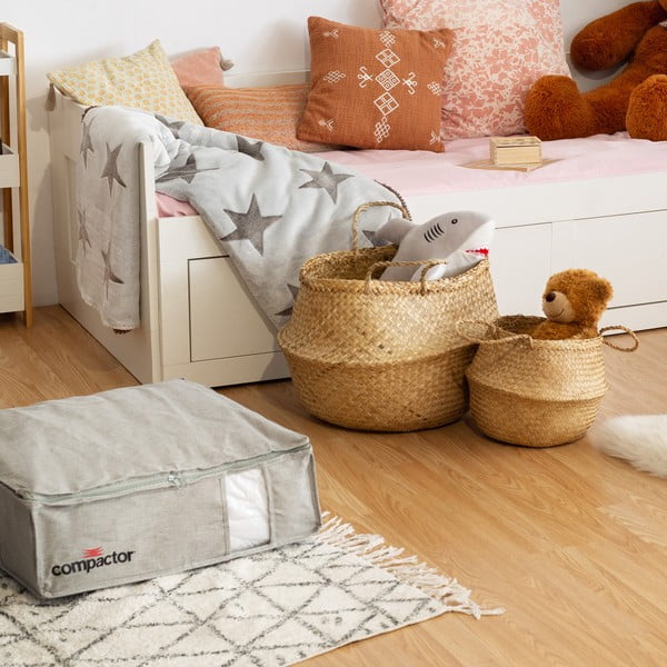 Кошница за съхранение от светла морска трева , ⌀ 36 cm - Compactor-image-1