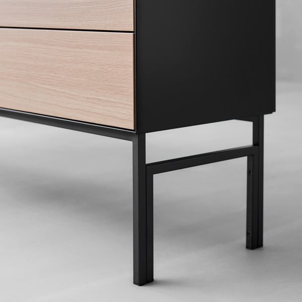 Черна метална основа Edge by Hammel - Hammel Furniture-image-1