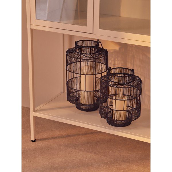 Бяла стоманена витрина 75x150x35 cm Acier – Premier Housewares-image-3