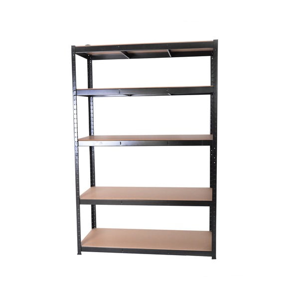 Черен метален стелаж за съхранение 120x180 cm – Rojaplast-image-1