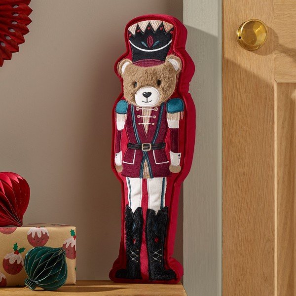 Декоративна възглавница с коледен мотив 20x30 cm Christmas Nutcracker Bear – Catherine Lansfield-image-1