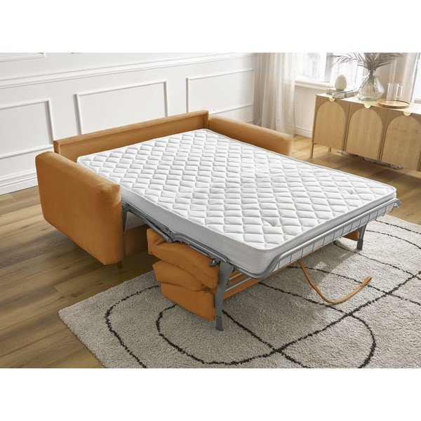 Диван за ежедневно спане/сгъваем в цвят горчица 200 cm Cocoone – Bobochic Paris-image-1