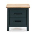 Тъмносиньо нощно шкафче от борова дървесина Miranda - Marckeric
