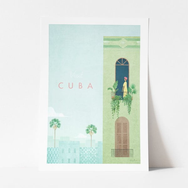 Плакат , 50 x 70 cm Cuba - Travelposter