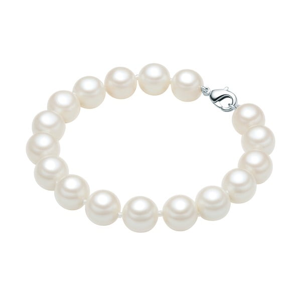 Náramek s bílými perlami Perldesse Reana, ⌀ 1 x délka 19 cm