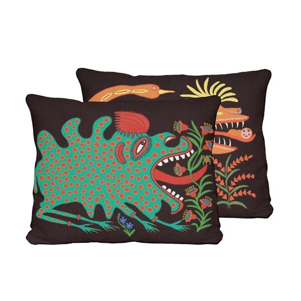Двустранна калъфка за възглавница Hut, 50 x 35 cm - Madre Selva-image-2