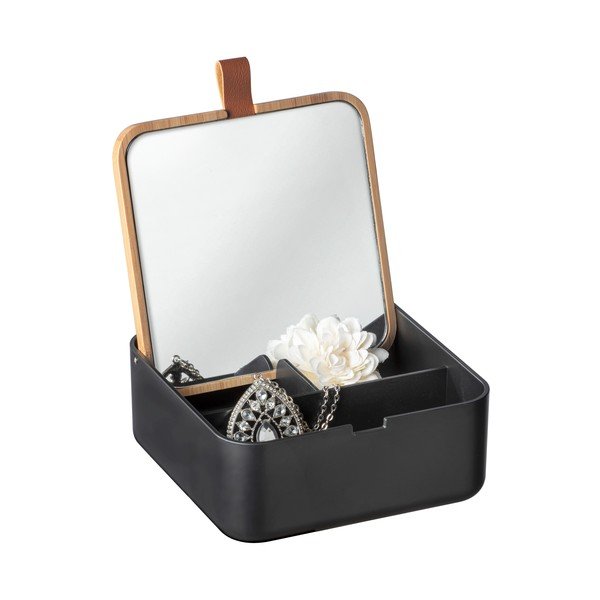 Черен органайзер с огледало Bovisa - Wenko-image-2