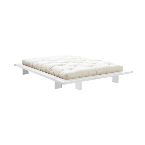 Борово легло в японски стил Бяло, 140 x 200 cm Japan - Karup Design