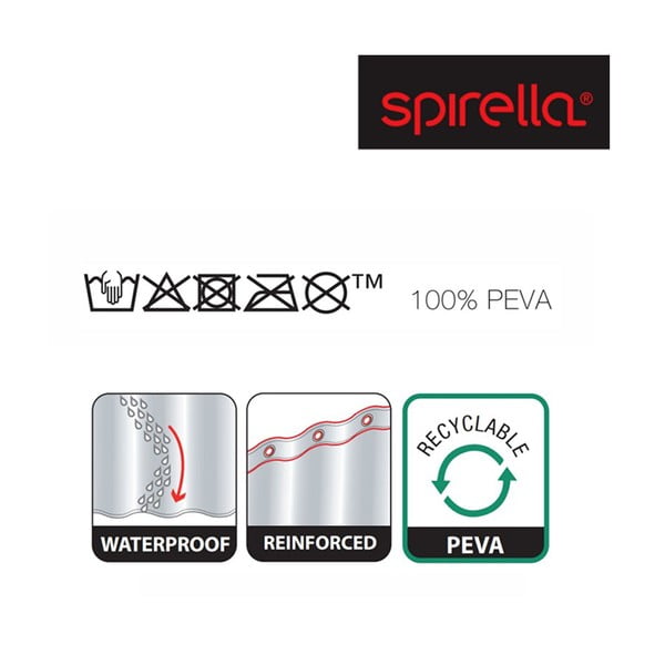 Завеса за душ 180x200 cm Hashtag – Spirella-image-1