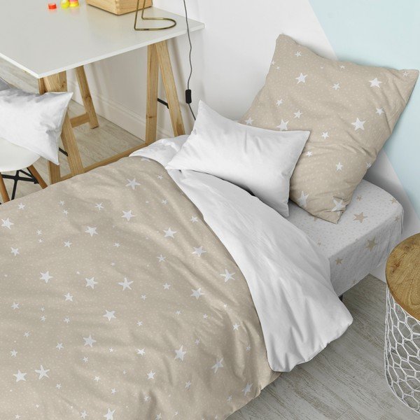 Памучно детско спално бельо за единично легло 140x200 cm Little star - Happy Friday-image-1