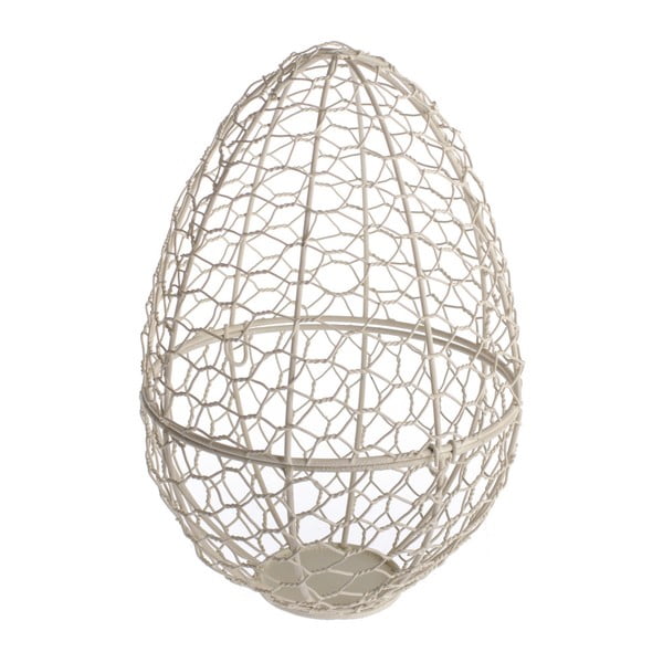Декоративна метална кошница във формата на великденско яйце, височина 26 см - Dakls